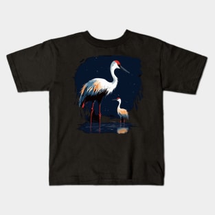 Whooping Crane Fathers Day Kids T-Shirt